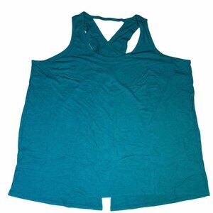 NEW 1X LuLaRoe Rise Triumphant Tank Top Athletic Work Out Teal Cross Back Open